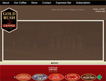 Tablet Screenshot of goldrushcoffee.com